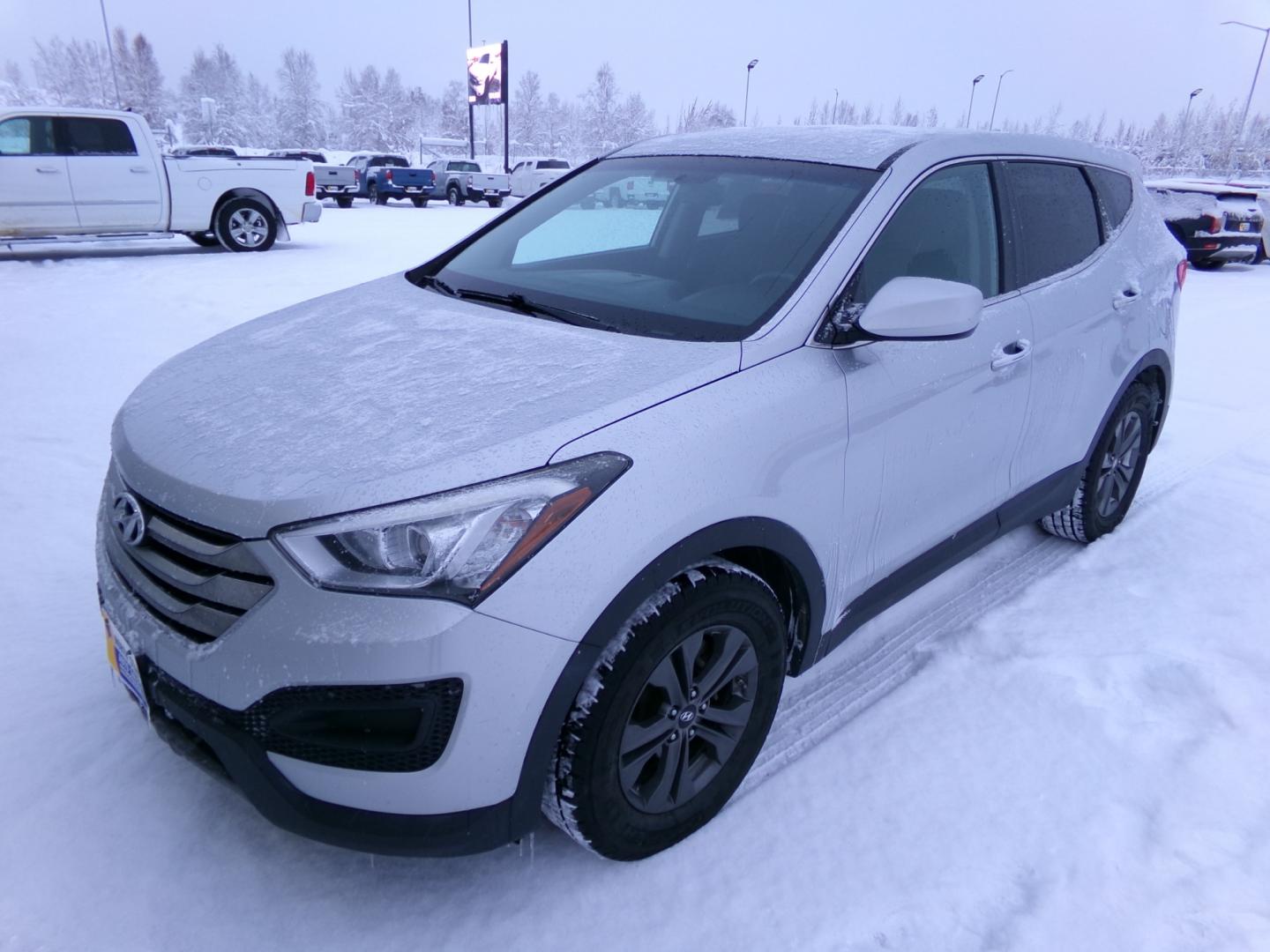 2015 Silver /Black Hyundai Santa Fe Sport 2.4 AWD (5XYZTDLB8FG) with an 2.4L L4 DOHC 16V engine, 6-Speed Automatic transmission, located at 2630 Philips Field Rd., Fairbanks, AK, 99709, (907) 458-0593, 64.848068, -147.780609 - Photo#0